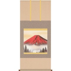 Hanging Scroll: Soaring Red Fuji by Ito Kosyun (Shaku-go, Horizontal)