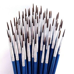 60 Pack Pointed Round Painting BrushHand Made Thread Drawing BrushDetailNail …