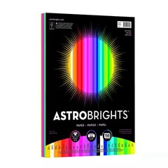 Neenah Paper Astrobrights 8.5 x 11 inches, Yellow,Orange,Blue,Green,White
