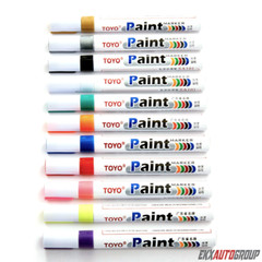 Universal Tire Marker Pen Waterproof Permanent Paint Tires Car Tread Rubber 2Pcs