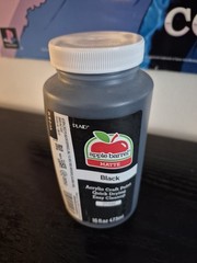 Apple Barrel Acrylic Black Matte Paint 16oz. Unopened Bottle