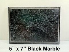 8″x10 & 5″x7″ Black Marble Finished Wood Plaque Boards for Making Custom Awards