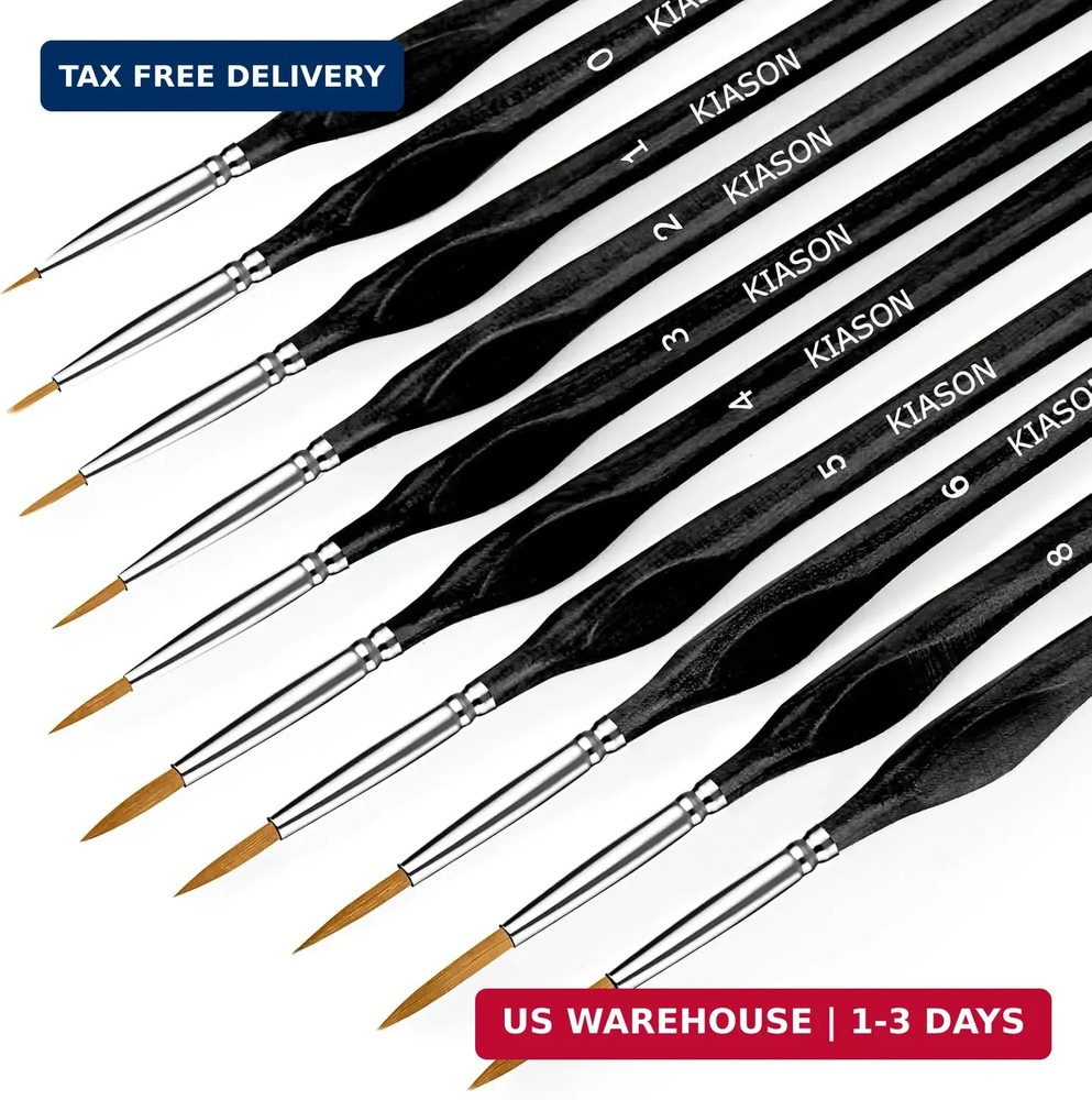 10PC Miniature Paint Brush for Fine Detailing,Small Painting Brushes Set for Art
