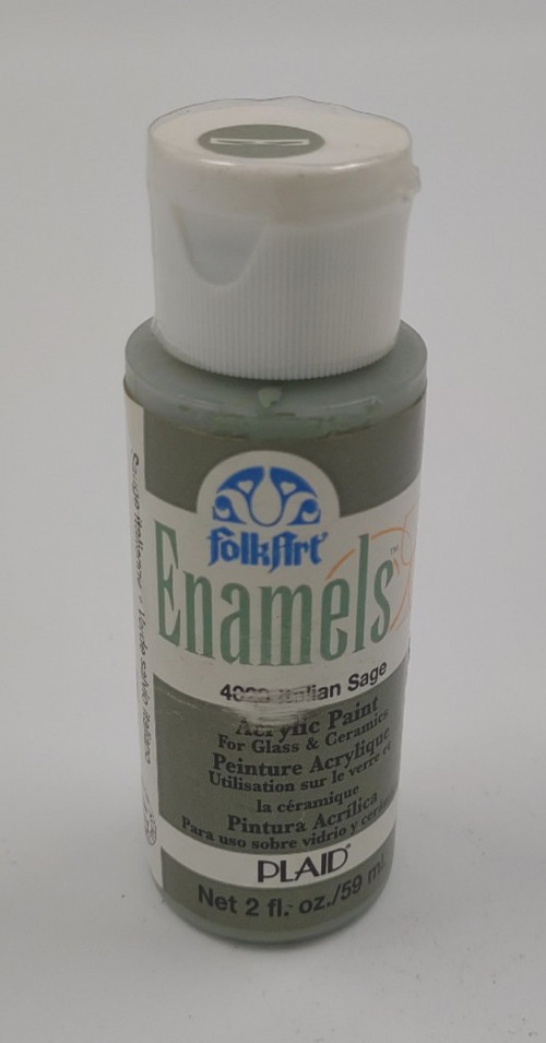 NEW Folk Art Enamels Italian Sage green Paint 2 fl. oz bottle Sealed