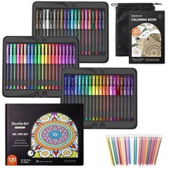 120 Gel Pens Set with Bonus Book