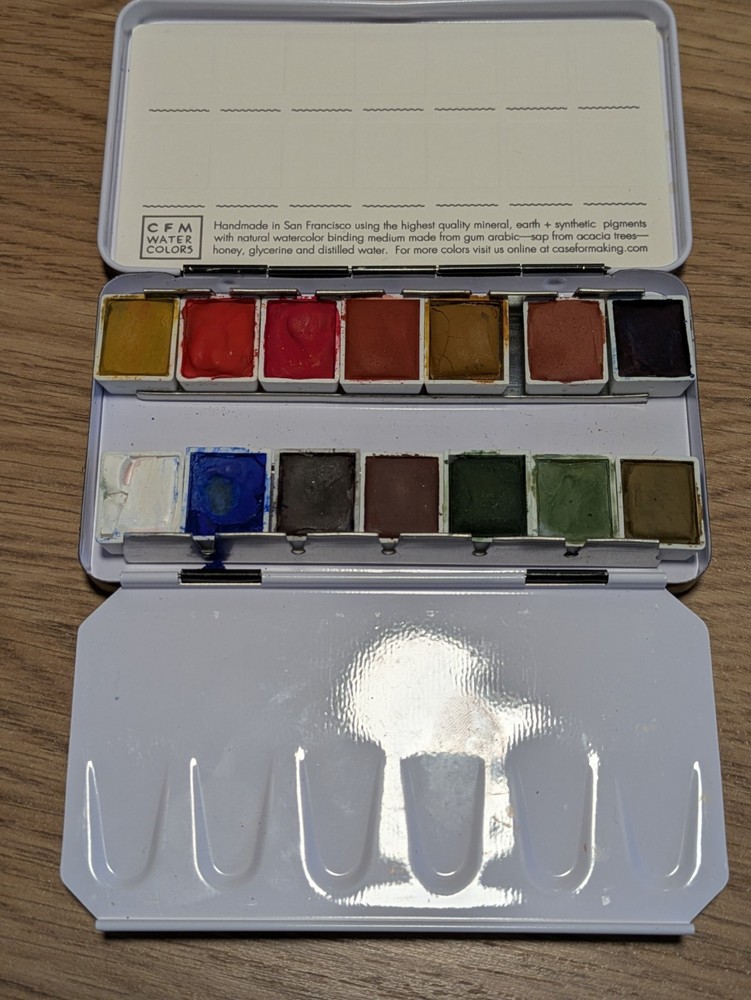 Case For Making Watercolor Paint Palette, excellent condition! Retail $178
