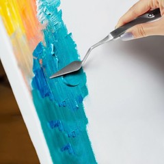 XDT Palette Knife#9, Japanese Full Metal Body Painting Knives for Art Painting