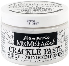 Stamperia Intl K3P37 Crackle Paste 150ml White 2 8 Inch Standard Functional