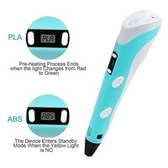 3D Printing Pen Kit 3D Drawing Pen with Led Display 12 Color Filament for Kids