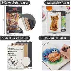 PANDAFLY 80 Drawing Set Sketching Kit, 80 Piece Set, 80 Pack – multicolour