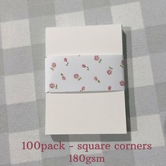 ACEO ATC Art Trading Card Blanks 100 Pack Square Corner Bulk – 2.5×3.5in 180gsm