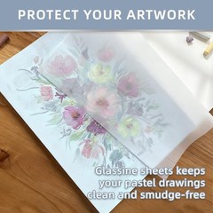 9×12 Heavyweight Sanded Pastel Paper Pad – 12 Sheets, Assorted Light Colors for