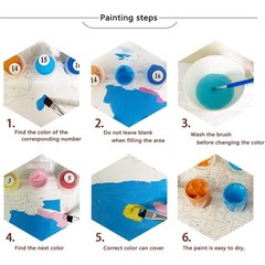 Paint by Numbers Kit for Adults Beginner Mushroom DIY Painting Kits for Adults..