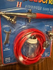 NEW PAASCHE H Airbrush Card Set Red Size 3 SEALED made in the USA