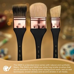 Silver Brush Limited 5403-60 Silver Atelier Oval Hog Bristle Mottler Brush, S…