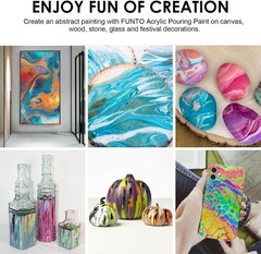 Acrylic Pouring Paint Kit – 36 Bottles, High Flow Formula