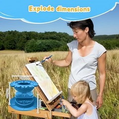 Foldable Paint Brush Cup Portable Art Cleaner for Acrylic Watercolor Painting