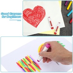 Solid Tempera Paints 6Pcs, Washable Paint Sticks Paint Pens Light Pink