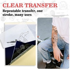 Sukh 20 Sheets Tattoo Transfer Paper – Stencil for White 1