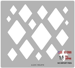 No.202 Metal Diamond Template – Diamond Stencil – Art Diamond Tool – Isometric