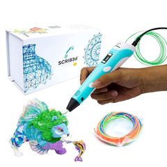 P1 3D Printing Pen with Display – Includes 3D Pen, 3 Starter Colors of PLA Filam