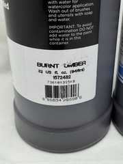 Sax True Flow Heavy Body Acrylic Paint, 2X Quart, Burnt Umber Non-toxic Paint