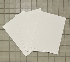 100 ACEO Cards ~ Blank 140 lb Watercolor Paper ~ 2.5 x 3.5 White ~ Grumbacher