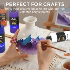 ABEIER Large Bulk Acrylic Paint Set, 15 16 Fl Oz (Pack of 15), 15 Colors