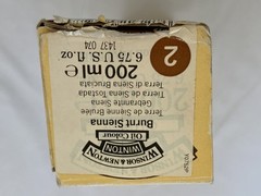 Winsor & Newton Winton Oil Paint Burnt Sienna 200ml Large Tube Almost Full # 2