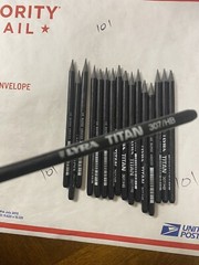 Lot of 15 LYRA Titan 307 HB Black, pencils RARE
