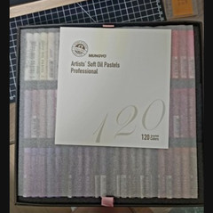 2022 MUNGYO GALLERY ARTISTS SOFT OIL PASTEL MOPV-120P 120 Color