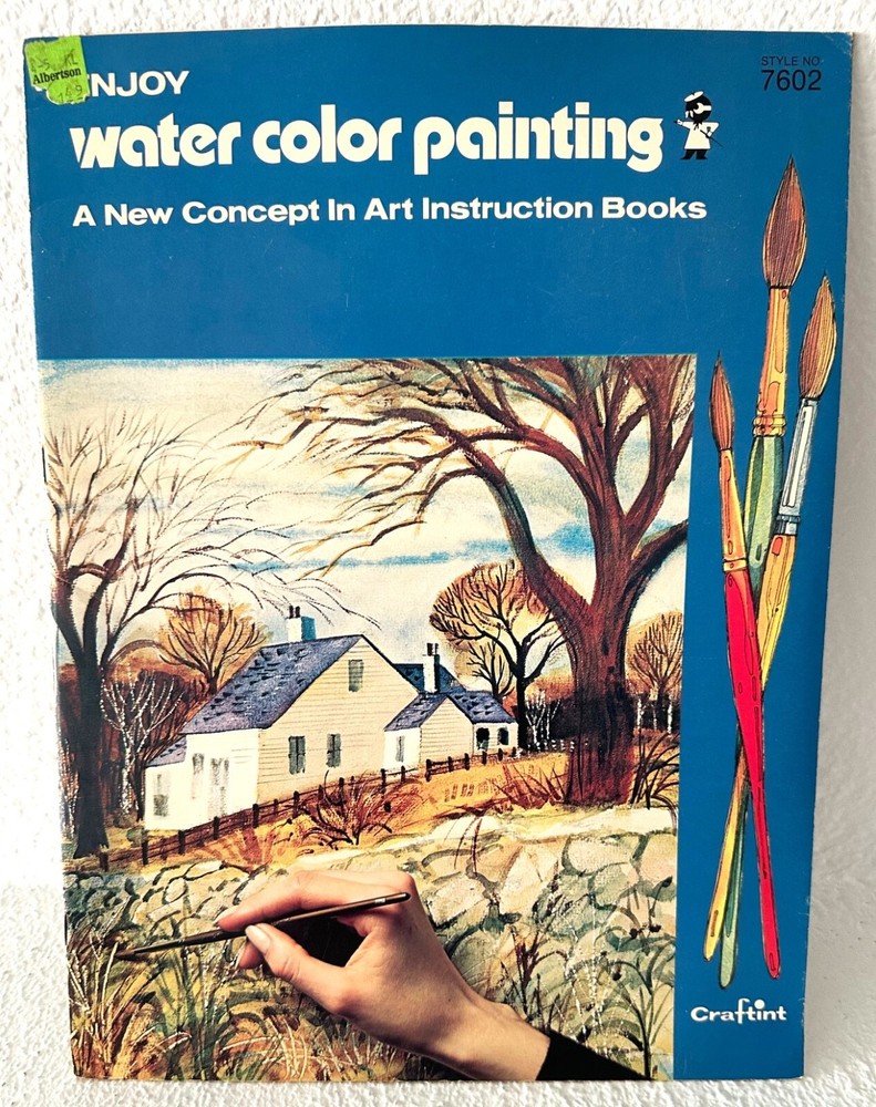 NOS Craftint #7602 Enjoy Water Color Painting Instruction Book