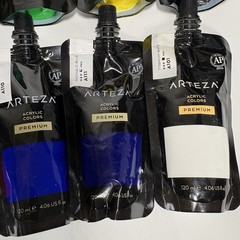 Lot Of 14 ARTEZA Premium Acrylic Paint Tubes 120mL