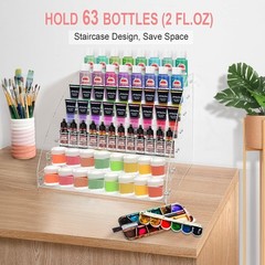 lear Acrylic Paint Organizer: 7-Tier Miniature Paint Holder