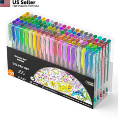 Shuttle Art 240 Pack Glitter Gel Pens, 240 Piece Set, 240 Colors