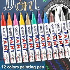 12 Waterproof Permanent Paint Marker Pen for Car Tyre Tire Tread Rubber Metal