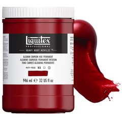 Liquitex Heavy Body Acrylic – Alizarin Crimson Hue Permanent, 32oz Jar