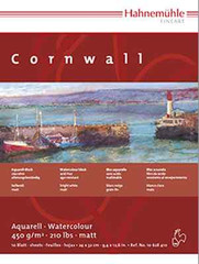 Hahnemuhle Cornwall Watercolour Block 450g 210lb – Rough Surface – All Sizes