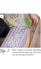 Smooth Embossing Paste 250 ml Fusion Mineral Paint create Texture Raised Pattern