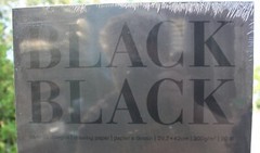 Fabriano Black Drawing Paper 29.7x42cm 300gsm 20 sheets Italy 11.75×16.5 in. NEW