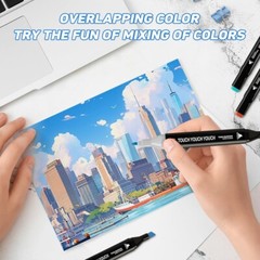 80 Colors Alcohol Markers Art Drawing Markers Coloring Painting Students Gifts