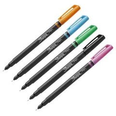 Sharpie Felt Pens Fine Point Assorted Ink 5/Pack Fade Water Resistant Quick Dry