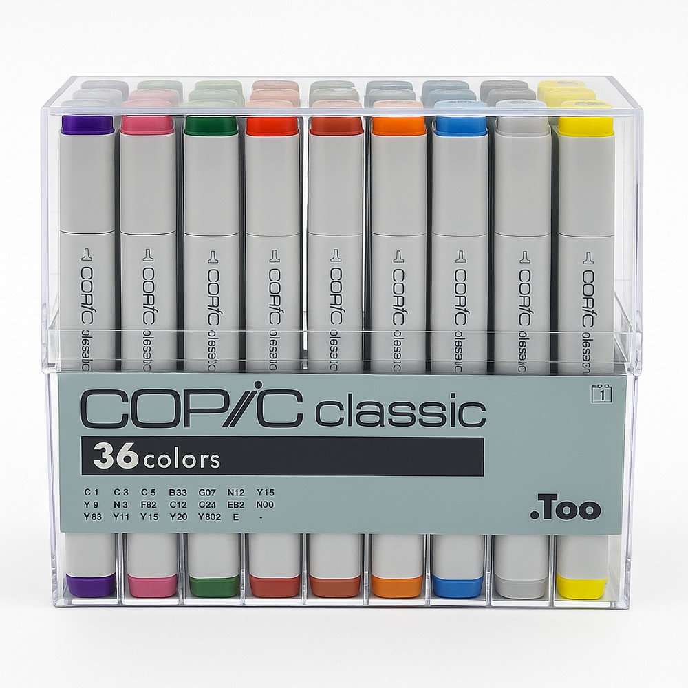 Copic Classic 36 Colors Marker Set – Professional Art Markers