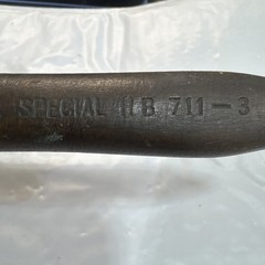 Antique “Hanlon and Goodman” paint brush Wood Handle, Horse Hair Round