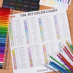 Art Supplies: 136 Color Pencils for Sketching, Drawing and Creative Projects