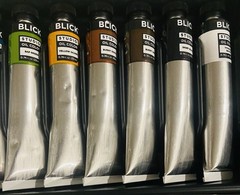 NEW DICK BLICK STUDIO OIL COLR 12 TUBE BASIC SET ~ .74 OZ EACH MADE IN ENGLAND