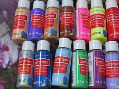 Assorted Craft Smart, FolkArt Acrylic Paint Multicolor 37 ct.Lot NEW SEALED