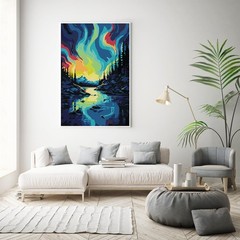 Framed Paint by Numbers Kit for Adults Beginner 8×12 Inch, Starry Night Adult