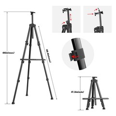 Easels for Painting Canvas, 66″ Art Easel for Drawing, Portable Painting Easel