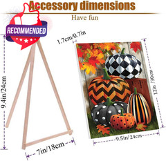 Fall Pumpkin Paint By Numbers Kit For Adults With Framed,thanksgiving Paint By